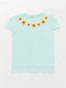 Crew Neck Printed Short Sleeve Girl T-shirt